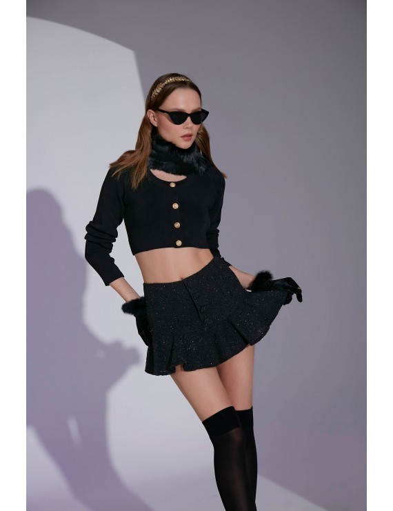 LOLİTA SHORT SKIRT - BLACK