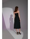 TOWN STRAPLEZ DRESS - BLACK