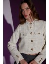 LOLİTA CROP JACKET - WHİTE