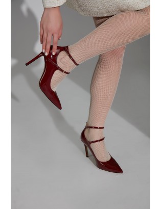 COLLEGE HIGH HEEL - BORDO